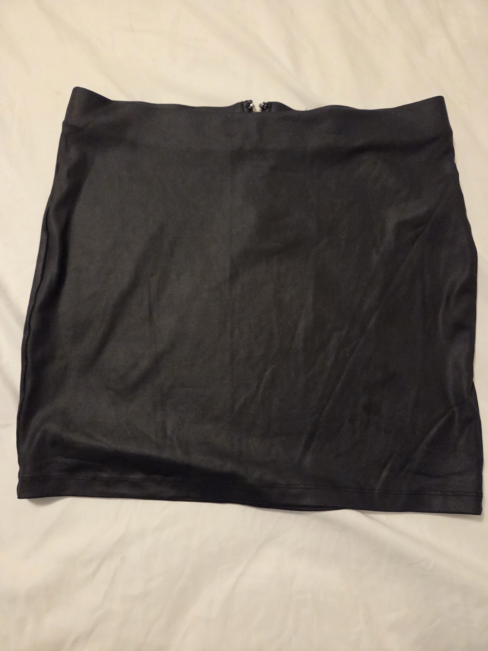 Forever 21 Black Faux-Leather Mini Skirt